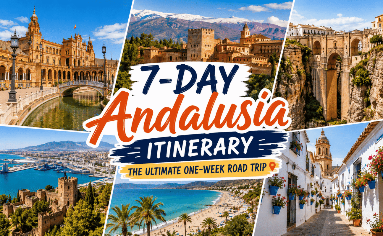 Scenic road trip through Seville, Córdoba, Granada, Ronda, and Málaga on a 7-day Andalusia itinerary
