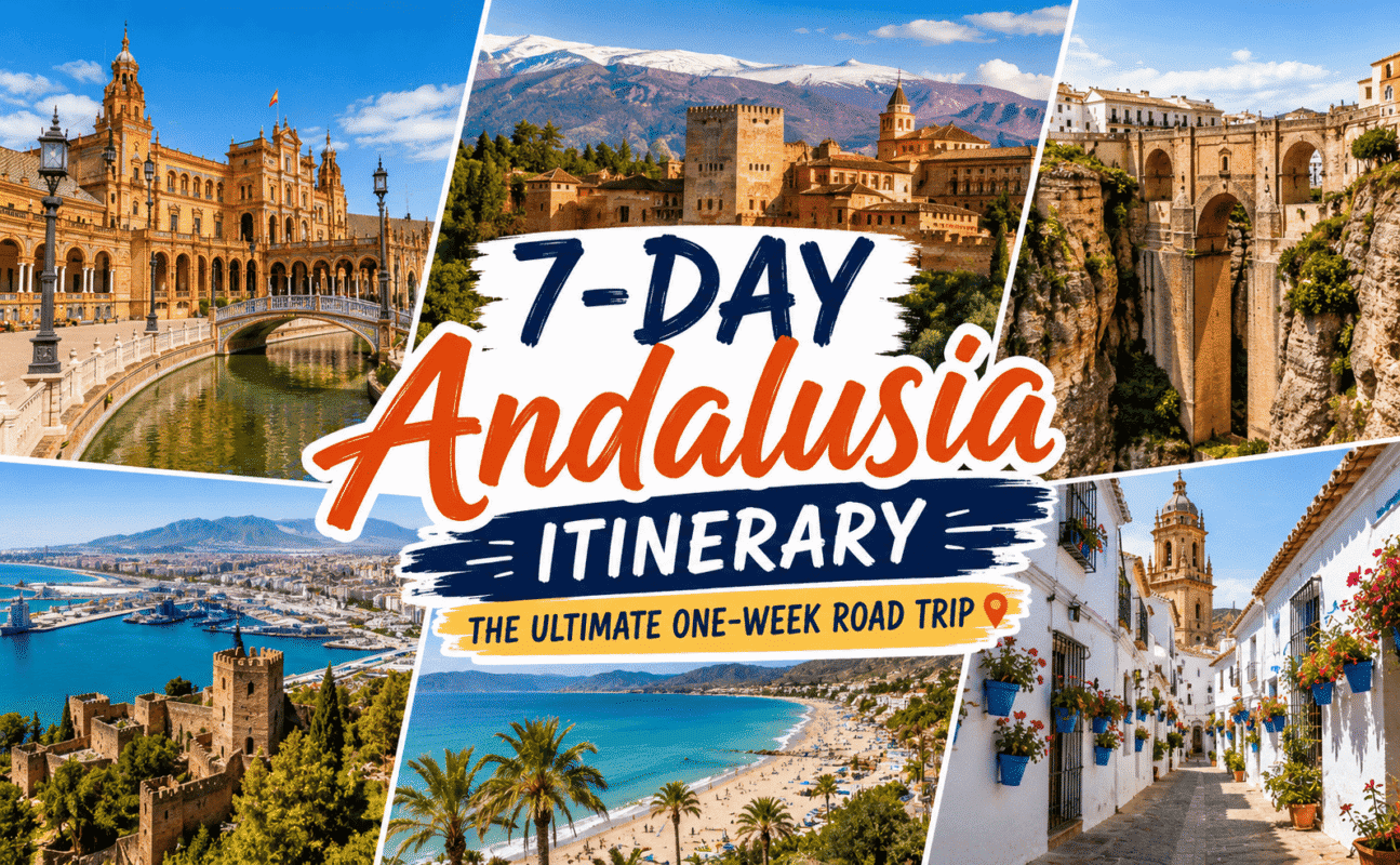 Scenic road trip through Seville, Córdoba, Granada, Ronda, and Málaga on a 7-day Andalusia itinerary