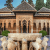 The Alhambra Palace overlooking Granada, one of Andalusia's most famous UNESCO World Heritage Sites