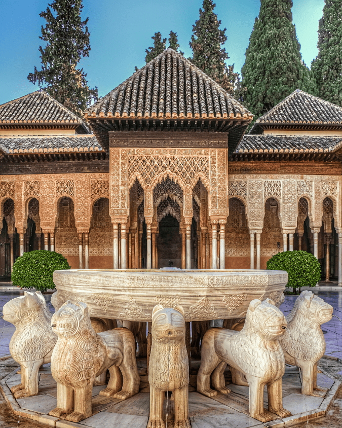 The Alhambra Palace overlooking Granada, one of Andalusia's most famous UNESCO World Heritage Sites