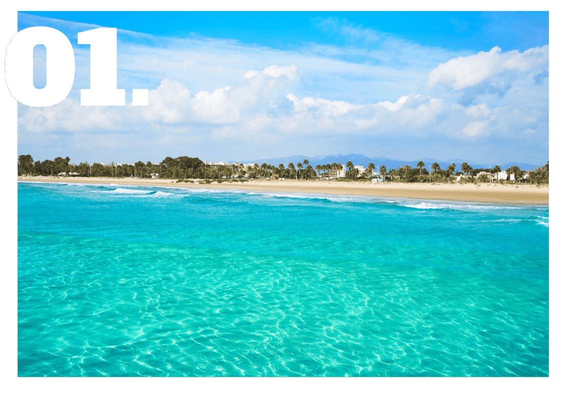 Crystal clear turquoise water at best beach in Andalusia Costa del Sol - Andalucia Tours beach tours Malaga Cadiz