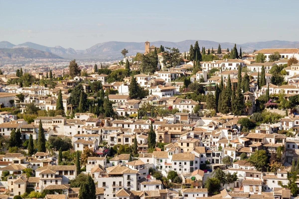 The Albaicín Historic Neighborhood in Granada Historic Albaicín neighborhood in Granada viewed from the Alhambra