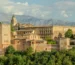 Panoramic view of the Alhambra and historic Granada, Andalusia, Spain