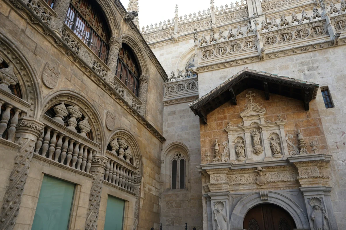 Royal Chapel of Granada, Spain Royal Chapel of Granada, a historic Gothic landmark next to Granada Cathedral in Spain.