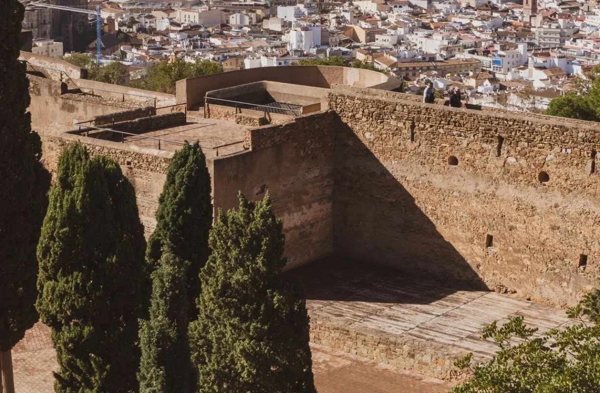 Gibralfaro Castle in Málaga, Spain Gibralfaro Castle overlooking Málaga city and the Mediterranean Sea