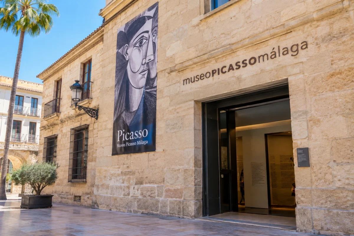 Picasso Museum Málaga, Spain Exterior of the Picasso Museum in Málaga housed in the historic Buenavista Palace