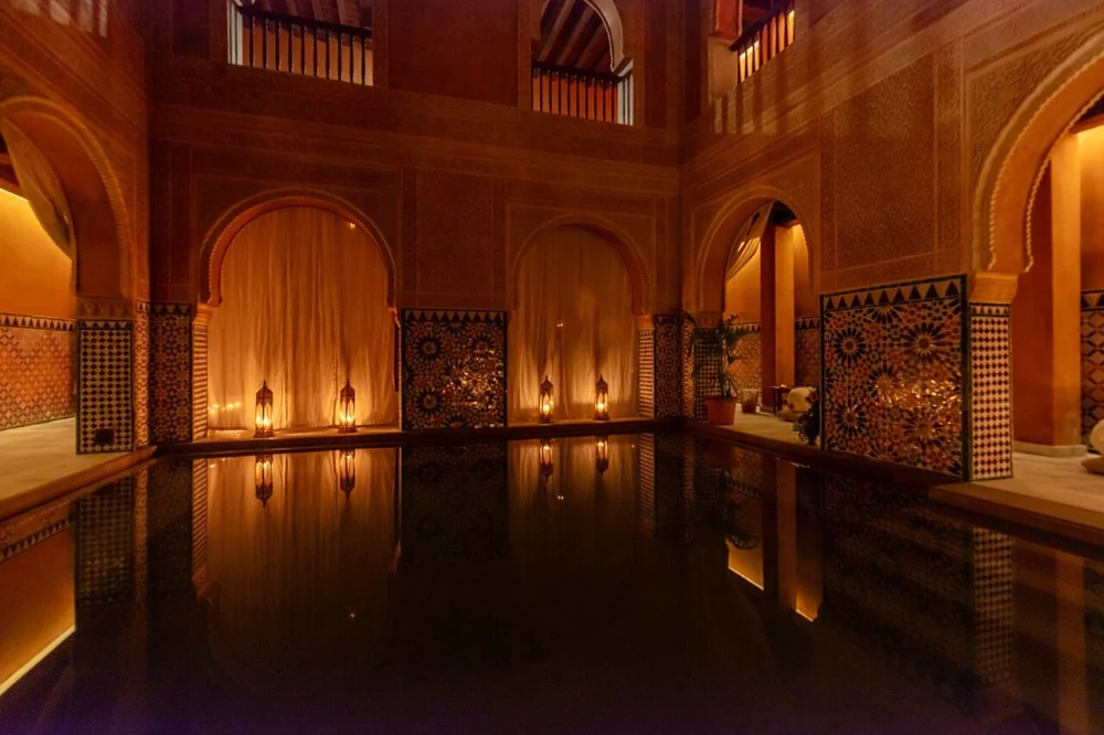 Hammam Al Ándalus Córdoba, Spain Moorish-style bathing pools inside Hammam Al Ándalus in Córdoba, Spain
